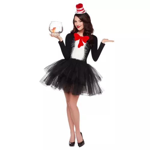 Adult Cat in the Hat Tutu Dress - Dr. Seuss