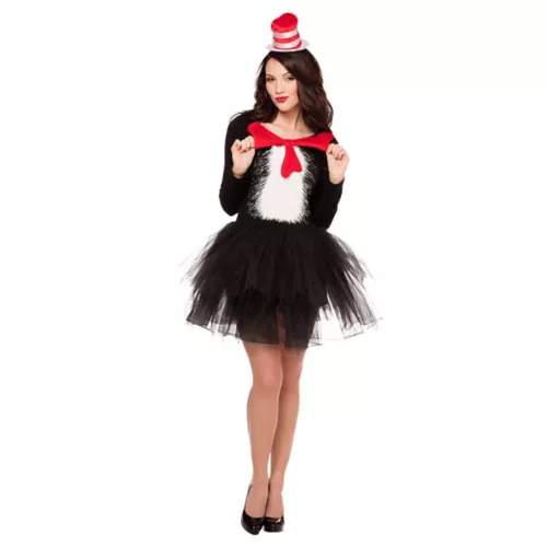 Adult Cat in the Hat Tutu Dress - Dr. Seuss