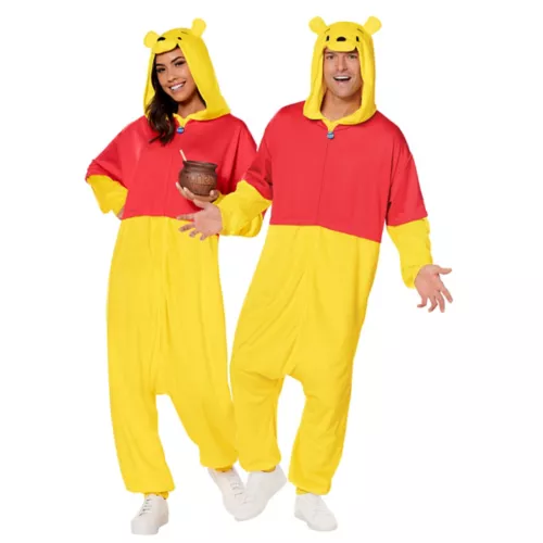 Adult Pooh Jumpsuit Costume - Winnie the Pooh