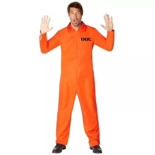 Adult Department of Corrections Prisoner One Piece Costume
