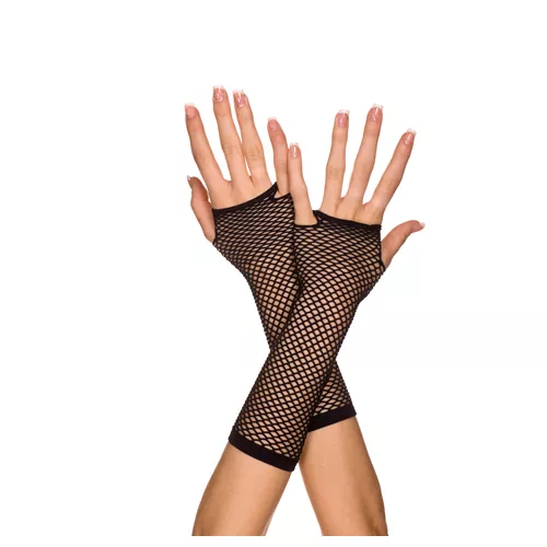 Mini Dimaond Net Black Child Gloves