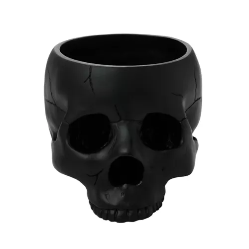 Black Skull Decorative Bowl