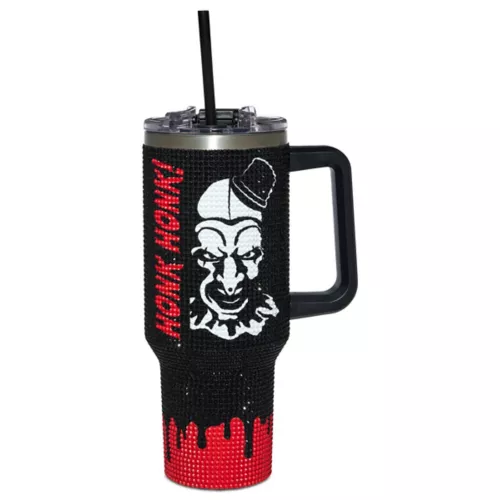 Art the Clown Bling Tumbler with Straw 40 oz. - Terrifier 3 Art the Clown Bling Tumbler with Straw 40 oz. - Terrifier