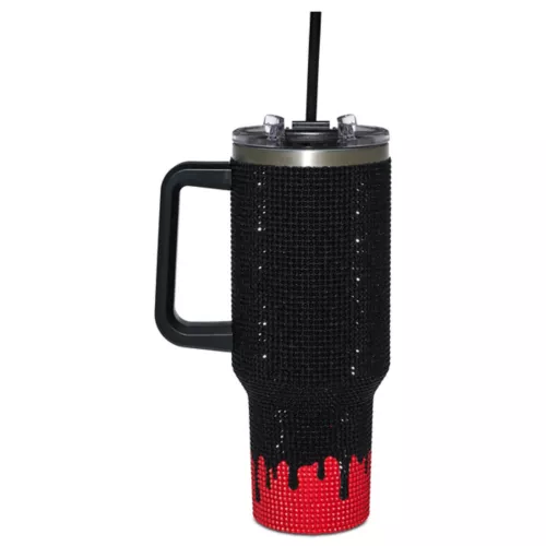 Art the Clown Bling Tumbler with Straw 40 oz. - Terrifier 4 Art the Clown Bling Tumbler with Straw 40 oz. - Terrifier