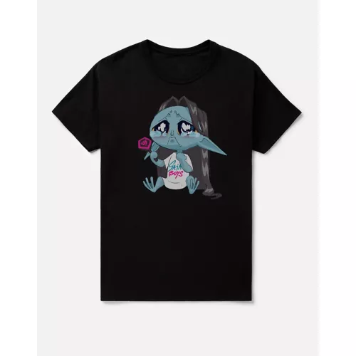 Chibi Crying Saja Boys Demon Fan T Shirt – KPop Demon Hunters