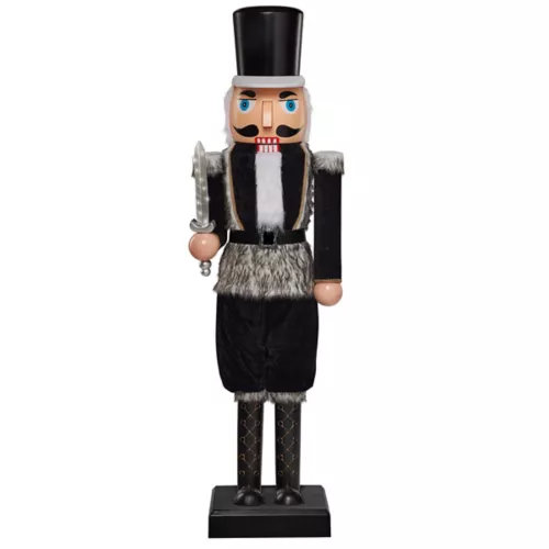 5 Ft 2 In Light-Up Collapsible Animated Black Soldier Nutcracker 3 5 Ft 2 In Light-Up Collapsible Animated Black Soldier Nutcracker