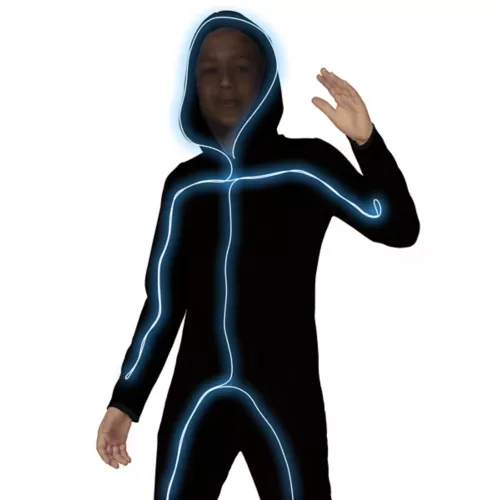 Kids Light-Up EL Wire Stick Figure Costume