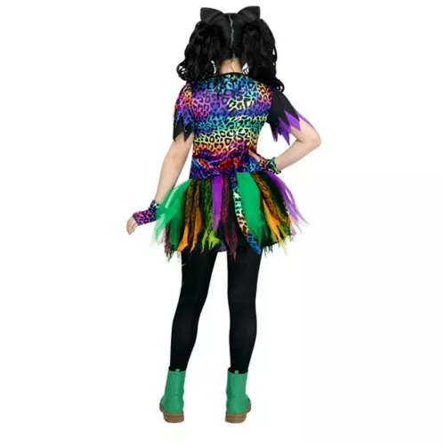 Kids Wild Rainbow Cat Costume