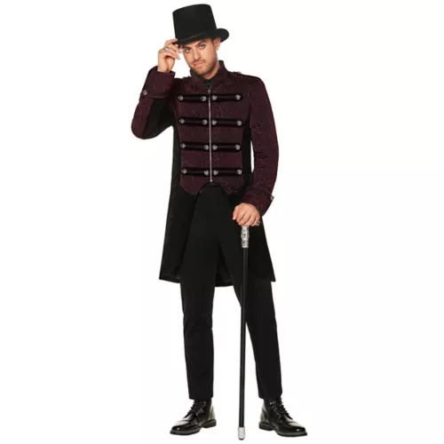 Adult Burgundy Vampire Jacket