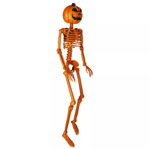 3 Ft Rotten Pumpkin Skeleton Hanging Prop 10 3 Ft Rotten Pumpkin Skeleton Hanging Prop