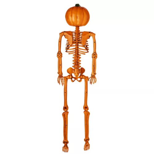 3 Ft Rotten Pumpkin Skeleton Hanging Prop 11 3 Ft Rotten Pumpkin Skeleton Hanging Prop