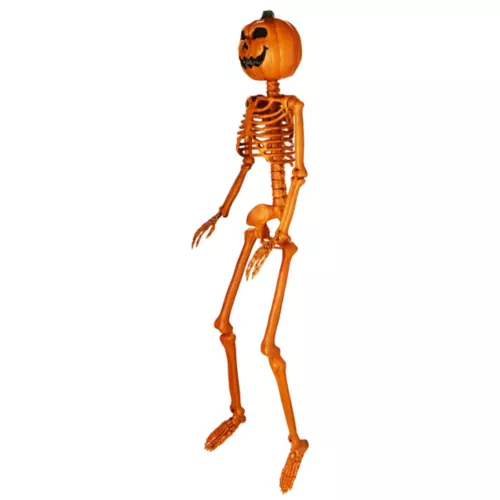 3 Ft Rotten Pumpkin Skeleton Hanging Prop 9 3 Ft Rotten Pumpkin Skeleton Hanging Prop