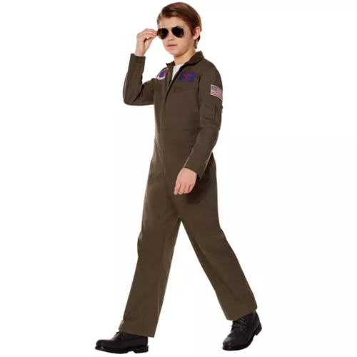 Kids Top Gun Jumpsuit Costume