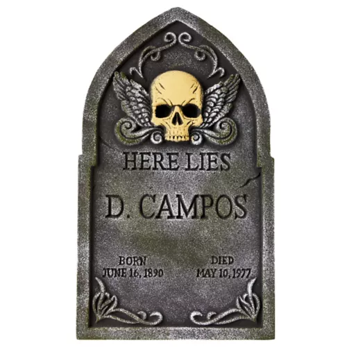 21 Inch D. Campos Tombstone - Decorations