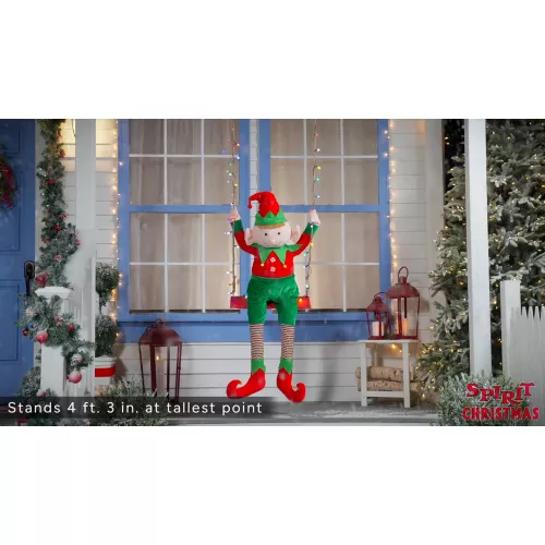 4 Ft 3 In Swinging Elf Animatronic