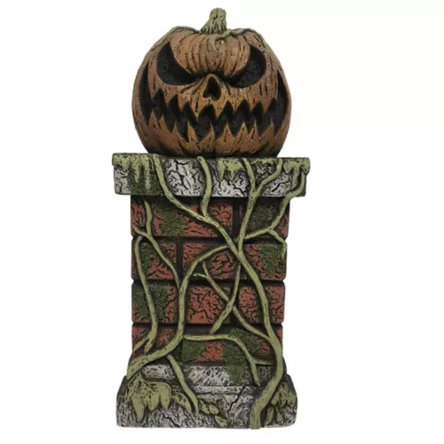 21 Inch Haunted Pumpkin Pillar