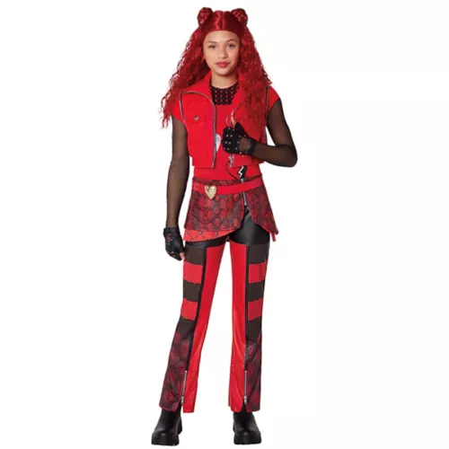 Kids Red Jumpsuit Costume - Descendants: The Rise of Red