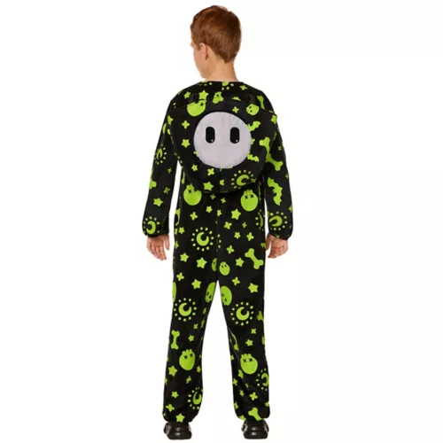 Kids Glow in the Dark Spooky Doodles Jumpsuit Costume - Fall Guys