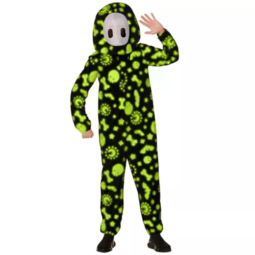 Kids Glow in the Dark Spooky Doodles Jumpsuit Costume - Fall Guys 3 Kids Glow in the Dark Spooky Doodles Jumpsuit Costume - Fall Guys