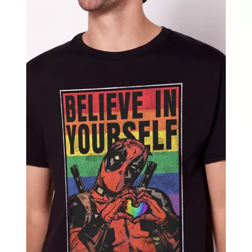 Believe In Yourself Rainbow Deadpool T Shirt