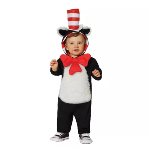 Baby Hooded Cat in the Hat One Piece Costume - Dr. Seuss