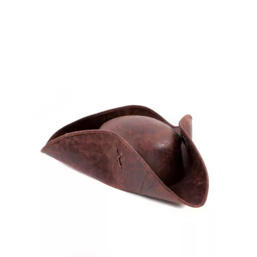 Brown Distressed Pirate Hat