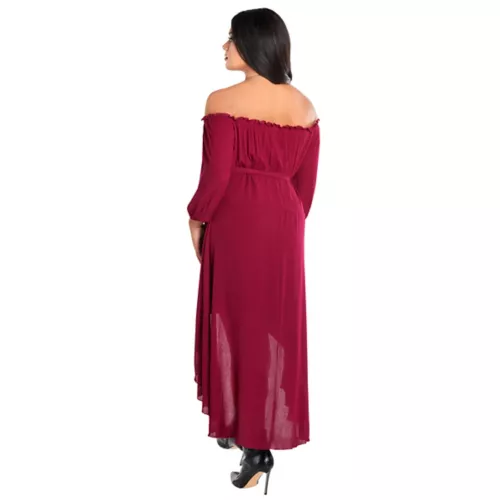 Adult Burgundy Peasant Dress
