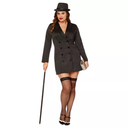 Adult Gangster Dress Costume