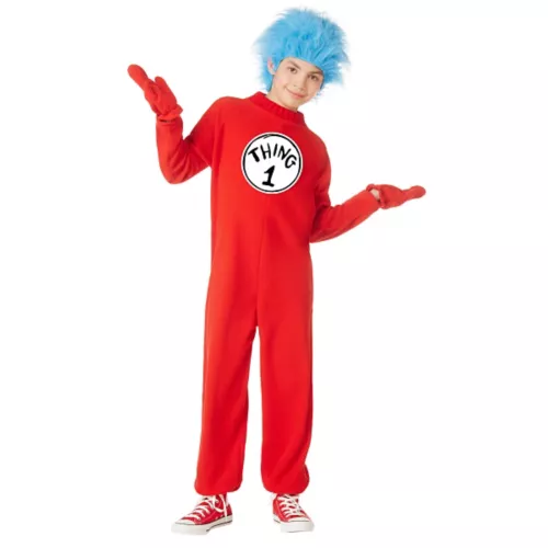 Kids  Thing 1 and Thing 2 One Piece Costume -  Dr. Seuss