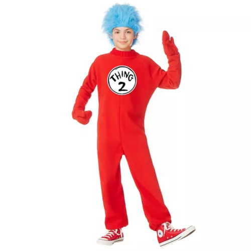 Kids  Thing 1 and Thing 2 One Piece Costume -  Dr. Seuss