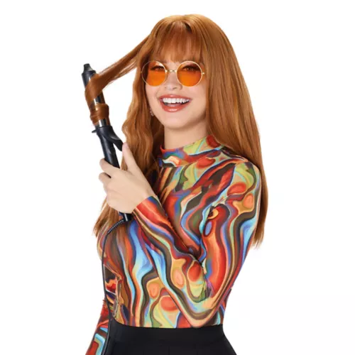 Heat Resistant Copper Wig with Bangs 3 Heat Resistant Copper Wig with Bangs