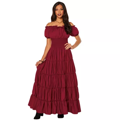Adult Red Peasant Dress