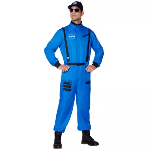 Adult Blue NASA Jumpsuit Costume